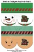 Recorte em tecido Saquinho - Natal 01