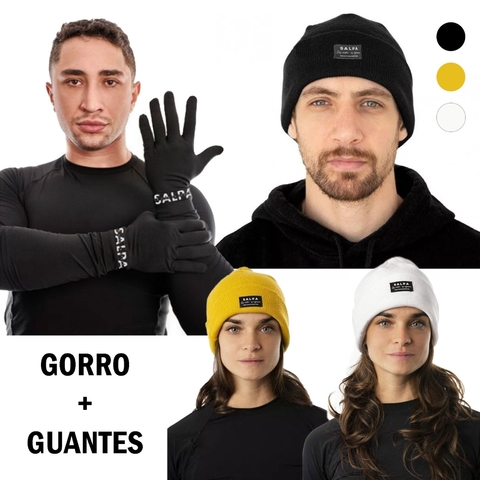 kit gorro y guante primera piel marca salpa