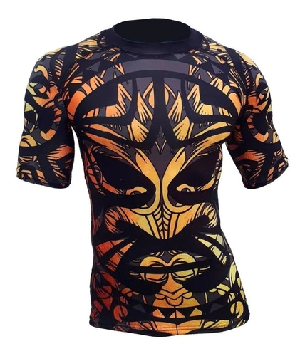 Remera Lycra Rashguard Maori Nogi Submission Bjj Kick Mma