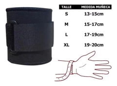 Muñequera Regulable Abrojo Gimnasio Pesas Fitness Body Therm en internet