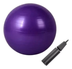 Pelota Pilates 75cm Esferodinamia Yoga + Inflador Dfs