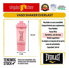 Vaso Shaker Everlast Doble Compartimiento Proteinas Batidos en internet