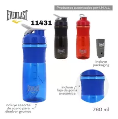Vaso Batidor Shaker Everlast Mezclador Proteinas 760ml - Citideportes