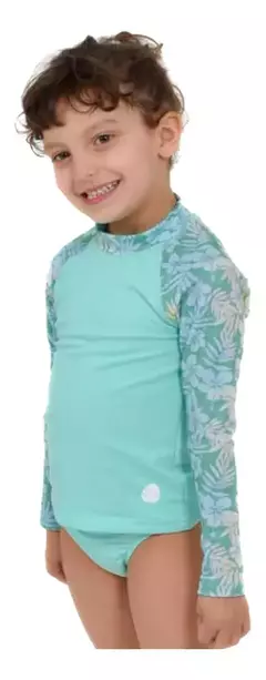 Remera larga Proteccion Solar Niños Uv50 Folau Pileta - Citideportes