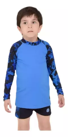 Remera larga Proteccion Solar Niños Uv50 Folau Pileta