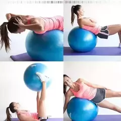 Pelota Pilates 55cm Esferodinamia Yoga + Inflador Dfs - Citideportes