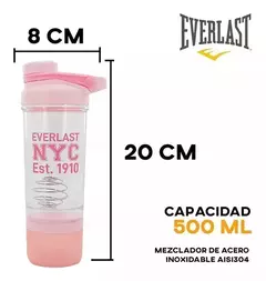 Imagen de Vaso Shaker Proteina C/ Mezclador Compartimiento Suplemento
