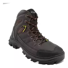 Bota Borcego Trekking Hombre Outdoor Stone