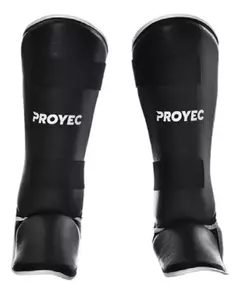 tibiales profesionales con abrojo marca proyec kickboxing muay thai ,mma ,
