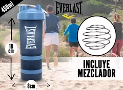 Imagen de Vaso Shaker Everlast Doble Compartimiento Proteinas Batidos