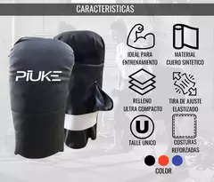 Guantines Piuke Guante Boxeo Cuero Pu Training Kick Boxing - tienda online