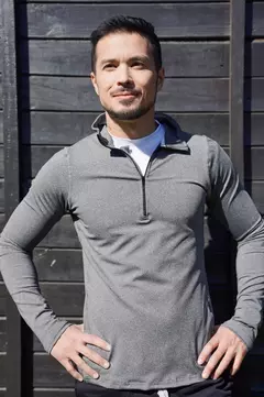 Buzo Medio Cierre Deportivo Hombre Folau Fitness Gimnasio - tienda online