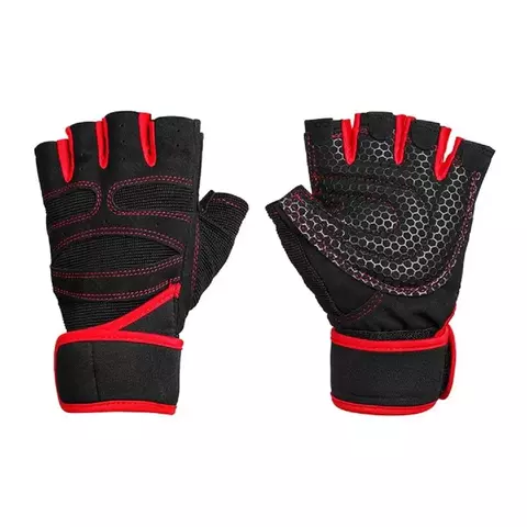 Guantes De Levantamiento Peso Con Muñequera Gym Pesas