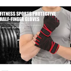 Guantes De Levantamiento Peso Con Muñequera Gym Pesas - comprar online