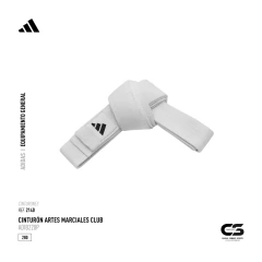 Cinto Judo, Karate, Aikido, Taekwondo adidas, Citideportes