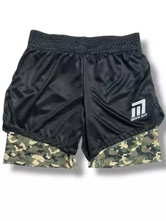 Short Con Calza+bolsillo Interior Deportivo Gym Muscul - comprar online