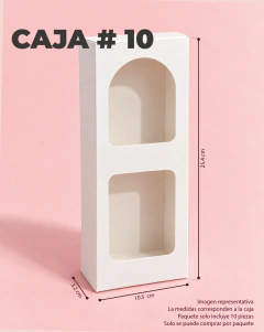 CAJA FLORES ROJAS 10 PZAS en internet
