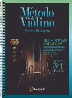 Metodologia 480 - Hinos Oficiais e Oitavados + Escalas e Arpejos (Volumes 3, 4 e Escalas) - comprar online