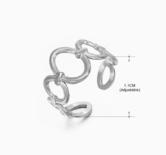 Anillo Plateado Acero Inoxidable