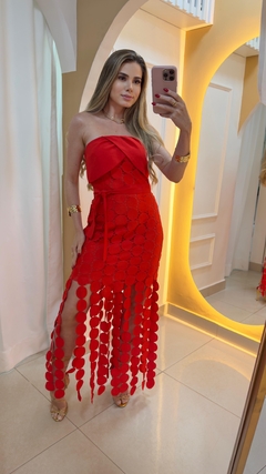 Vestido Ana M Vermelho