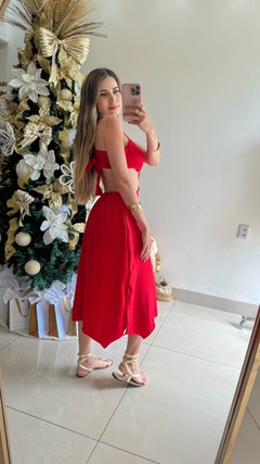 Vestido Lili Vermelho na internet