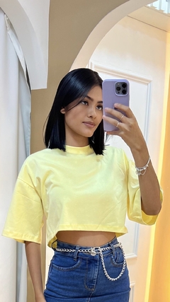 Croped Lisa Amarelo - comprar online