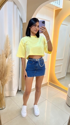 Croped Lisa Amarelo
