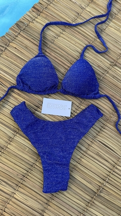 Biquíni Lurex M Azul