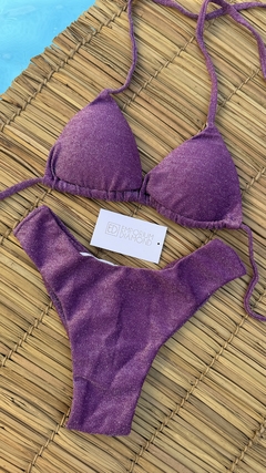Biquíni Lurex M Roxo