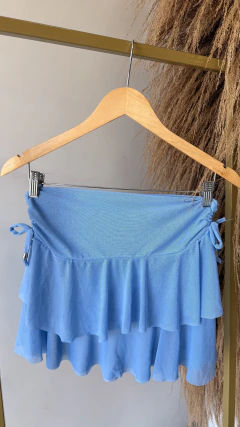 Saida Saia Tule Azul