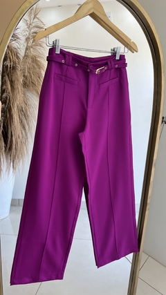 Calça Pantalona Aly P Fúcsia - comprar online