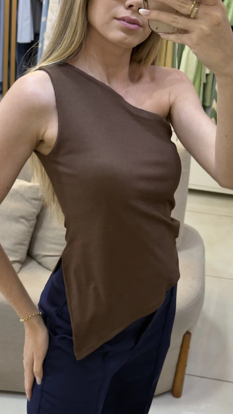 Blusa Nayana Marrom - comprar online