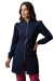 Jaleco Azul Marinho Feminino Acinturado com Zíper Jaleco Art