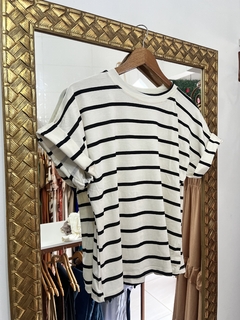 Imagem do Camiseta manga japonesa listras finas