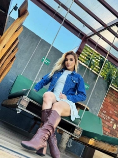 Jaqueta Jeans Escuro - loja online