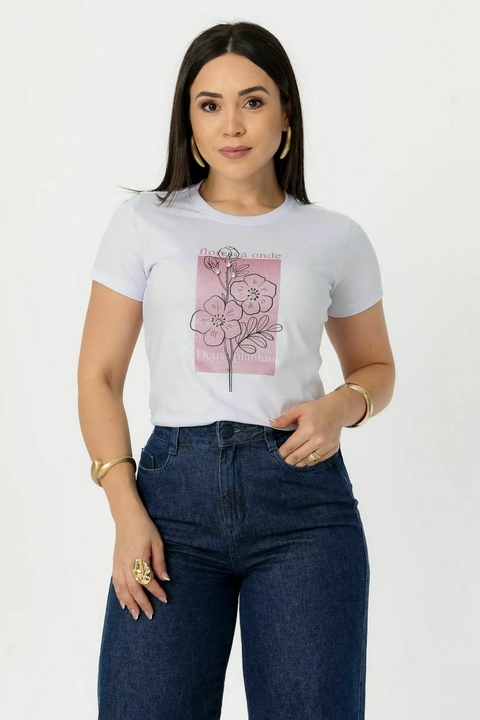 T-shirt Floresça