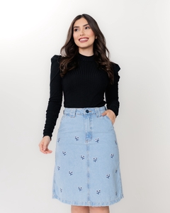 Saia jeans Elis