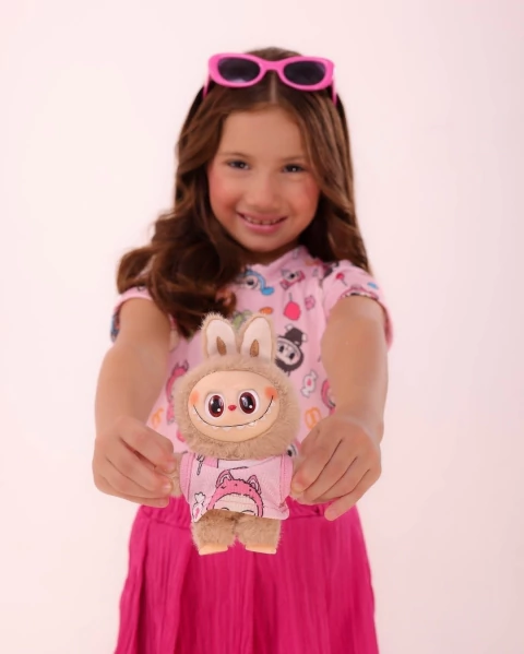 CONJUNTO LABUBU INFANTIL ganhe brinde roupinha para o boneco