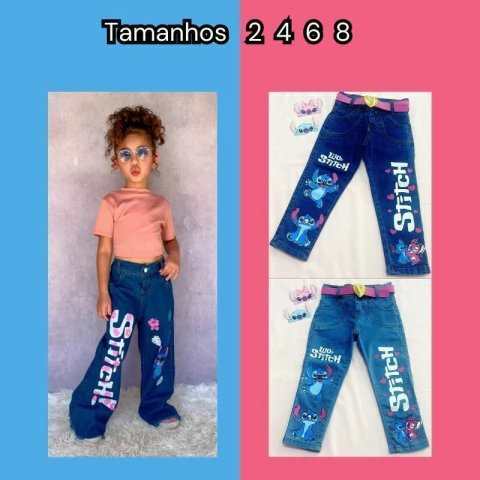 CALÇA JEANS STITCH INFANTIL III - comprar online