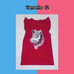 BLUSINHA UNICORNIO PINK TAMANHO 12