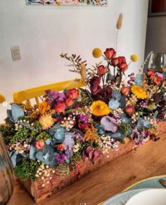 Centro de Mesa Flores Naturales Preservadas (62cmx30cmx14cm) en internet