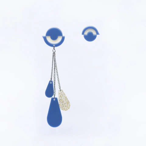 Brinco Johnny - Azul médio