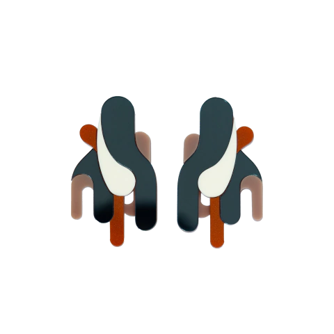 Brinco Inconsciente Coletivo - Espelhado grafite