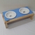Comedouro elevado Realeza (duplo porcelana)