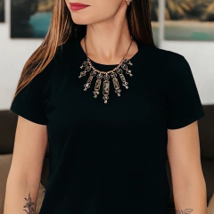 T-SHIRT BABY LOOK BLACK / PRETA