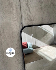 Espejo para baño, rectangular puntas redondas - NARCISO ESPEJOS
