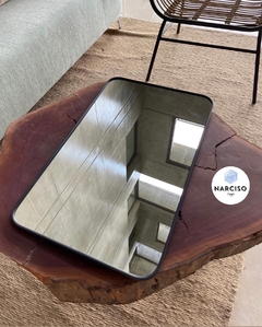 Espejo para baño, rectangular puntas redondas - comprar online