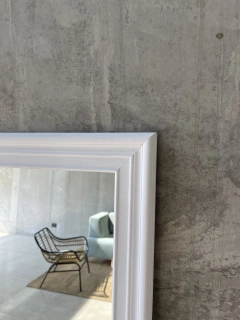 Espejo marco de madera ancho estilo vintage - comprar online