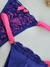 Fio duplo candy azul com rosa neon - comprar online