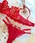 Conjunto apaixonada duas tiras vermelho - comprar online